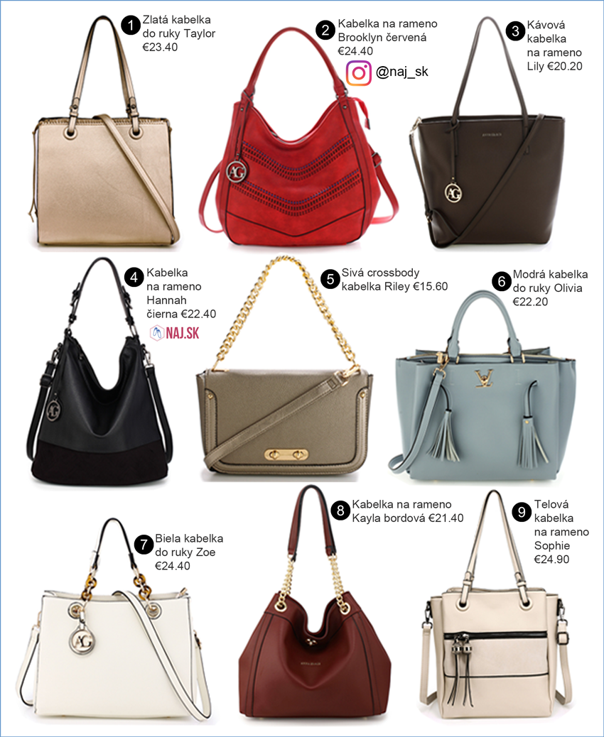 Nove kabelky na rameno